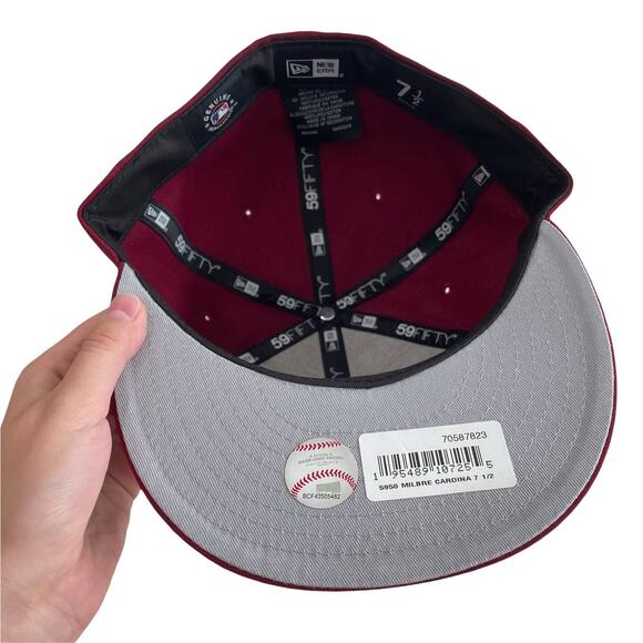 NWT New Era Milwaukee Brewers Fitted Hat 7 1/2 - Picture 4 of 4